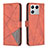 Leather Case Stands Flip Cover Holder B08F for Xiaomi Mi 13 5G Orange