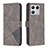 Leather Case Stands Flip Cover Holder B08F for Xiaomi Mi 13 Pro 5G Gray