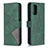 Leather Case Stands Flip Cover Holder B08F for Xiaomi Poco M3 Green