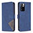 Leather Case Stands Flip Cover Holder B08F for Xiaomi Poco X4 NFC Blue