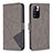 Leather Case Stands Flip Cover Holder B08F for Xiaomi Poco X4 NFC Gray