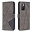 Leather Case Stands Flip Cover Holder B08F for Xiaomi Redmi 10 4G Gray