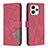 Leather Case Stands Flip Cover Holder B08F for Xiaomi Redmi 12 4G Red