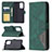 Leather Case Stands Flip Cover Holder B08F for Xiaomi Redmi Note 10 Pro 4G