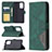 Leather Case Stands Flip Cover Holder B08F for Xiaomi Redmi Note 10 Pro Max