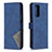 Leather Case Stands Flip Cover Holder B08F for Xiaomi Redmi Note 10 Pro Max Blue