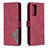 Leather Case Stands Flip Cover Holder B08F for Xiaomi Redmi Note 10 Pro Max Red