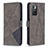 Leather Case Stands Flip Cover Holder B08F for Xiaomi Redmi Note 11 4G (2021) Gray