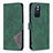 Leather Case Stands Flip Cover Holder B08F for Xiaomi Redmi Note 11 5G Green