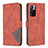 Leather Case Stands Flip Cover Holder B08F for Xiaomi Redmi Note 11 Pro+ Plus 5G Orange