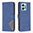 Leather Case Stands Flip Cover Holder B08F for Xiaomi Redmi Note 12 4G Blue