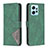 Leather Case Stands Flip Cover Holder B08F for Xiaomi Redmi Note 12 4G Green