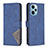 Leather Case Stands Flip Cover Holder B08F for Xiaomi Redmi Note 12 Turbo 5G Blue