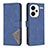 Leather Case Stands Flip Cover Holder B08F for Xiaomi Redmi Note 13 Pro+ Plus 5G Blue