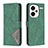 Leather Case Stands Flip Cover Holder B08F for Xiaomi Redmi Note 13 Pro+ Plus 5G Green