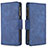 Leather Case Stands Flip Cover Holder B09F for Samsung Galaxy A42 5G Blue