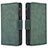 Leather Case Stands Flip Cover Holder B09F for Samsung Galaxy A42 5G Green