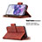 Leather Case Stands Flip Cover Holder B09F for Samsung Galaxy S20 5G