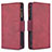 Leather Case Stands Flip Cover Holder B09F for Xiaomi Poco X3 NFC Red