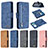 Leather Case Stands Flip Cover Holder B10F for Samsung Galaxy A10