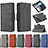 Leather Case Stands Flip Cover Holder B10F for Samsung Galaxy A52 4G