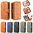 Leather Case Stands Flip Cover Holder B10F for Samsung Galaxy A81