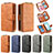 Leather Case Stands Flip Cover Holder B10F for Samsung Galaxy A91