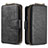 Leather Case Stands Flip Cover Holder B10F for Samsung Galaxy S20 Plus Black