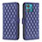 Leather Case Stands Flip Cover Holder B11F for Motorola Moto Edge 40 Neo 5G Blue