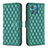 Leather Case Stands Flip Cover Holder B11F for Motorola Moto Edge 40 Neo 5G Green