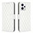 Leather Case Stands Flip Cover Holder B11F for Motorola Moto G13 White