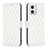 Leather Case Stands Flip Cover Holder B11F for Motorola Moto G73 5G White