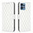 Leather Case Stands Flip Cover Holder B11F for Motorola Moto X40 5G White