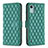 Leather Case Stands Flip Cover Holder B11F for Nokia C12 Green