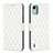 Leather Case Stands Flip Cover Holder B11F for Nokia C12 Plus White