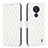 Leather Case Stands Flip Cover Holder B11F for Nokia C21 White