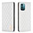 Leather Case Stands Flip Cover Holder B11F for Nokia G11 White