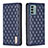 Leather Case Stands Flip Cover Holder B11F for Nokia G22 Blue