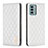 Leather Case Stands Flip Cover Holder B11F for Nokia G22 White