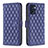 Leather Case Stands Flip Cover Holder B11F for OnePlus Nord CE 2 5G Blue