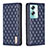 Leather Case Stands Flip Cover Holder B11F for Oppo A2 5G Blue