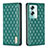 Leather Case Stands Flip Cover Holder B11F for Oppo A2 5G Green