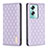 Leather Case Stands Flip Cover Holder B11F for Oppo A2 5G Purple