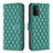 Leather Case Stands Flip Cover Holder B11F for Oppo A54 5G Green