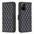 Leather Case Stands Flip Cover Holder B11F for Oppo F19 Pro+ Plus 5G Black