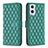 Leather Case Stands Flip Cover Holder B11F for Oppo F21s Pro 5G Green