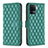 Leather Case Stands Flip Cover Holder B11F for Oppo Reno5 F Green