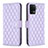Leather Case Stands Flip Cover Holder B11F for Oppo Reno5 F Purple