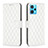 Leather Case Stands Flip Cover Holder B11F for Realme 9 4G White