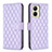 Leather Case Stands Flip Cover Holder B11F for Realme C33 (2023) Purple